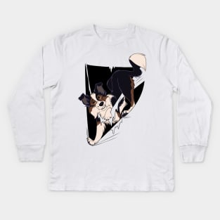 Border Collie Kids Long Sleeve T-Shirt